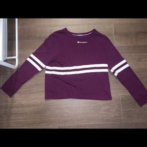 Champion crop top long  sleeve Teens/Juniors